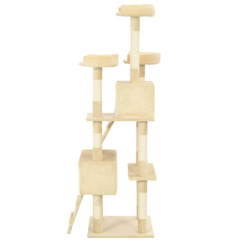 Cat Tree with Sisal Scratching Posts 170 cm Beige