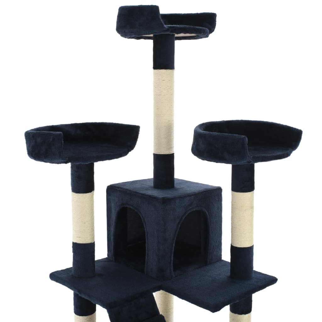 Cat Tree with Sisal Scratching Posts 170 cm Blue