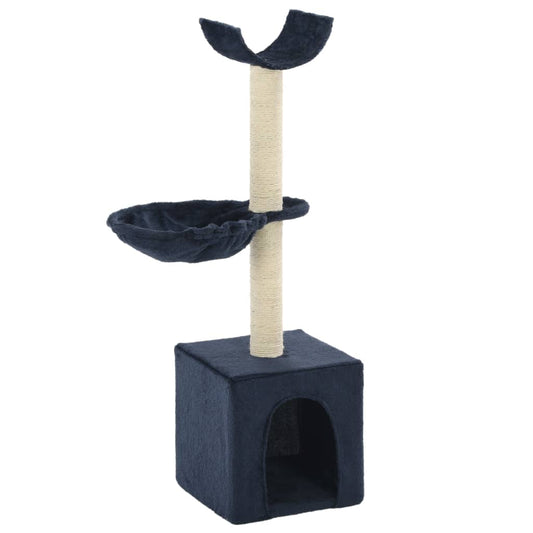 Cat Tree with Sisal Scratching Posts 105 cm Blue