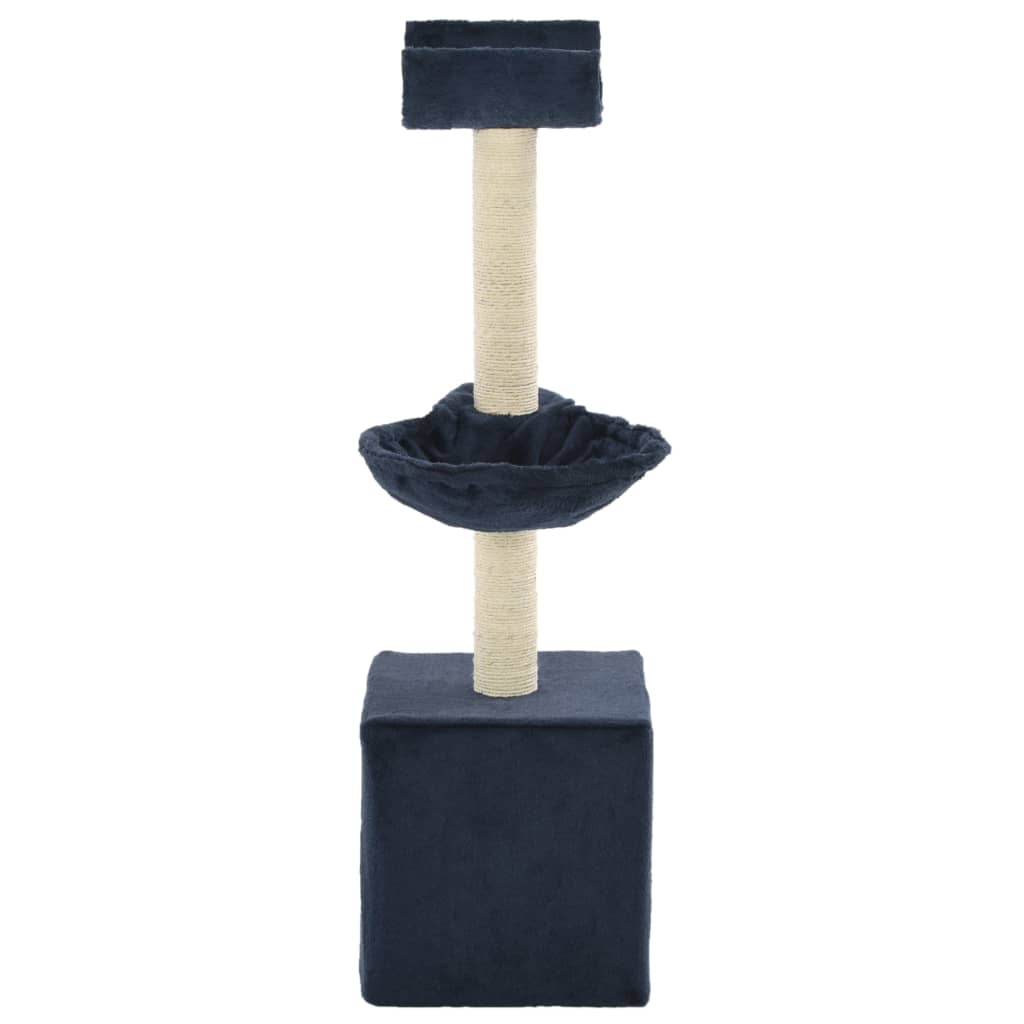 vidaXL Cat Tree with Sisal Scratching Posts 105 cm Blue