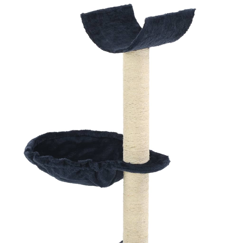 vidaXL Cat Tree with Sisal Scratching Posts 105 cm Blue