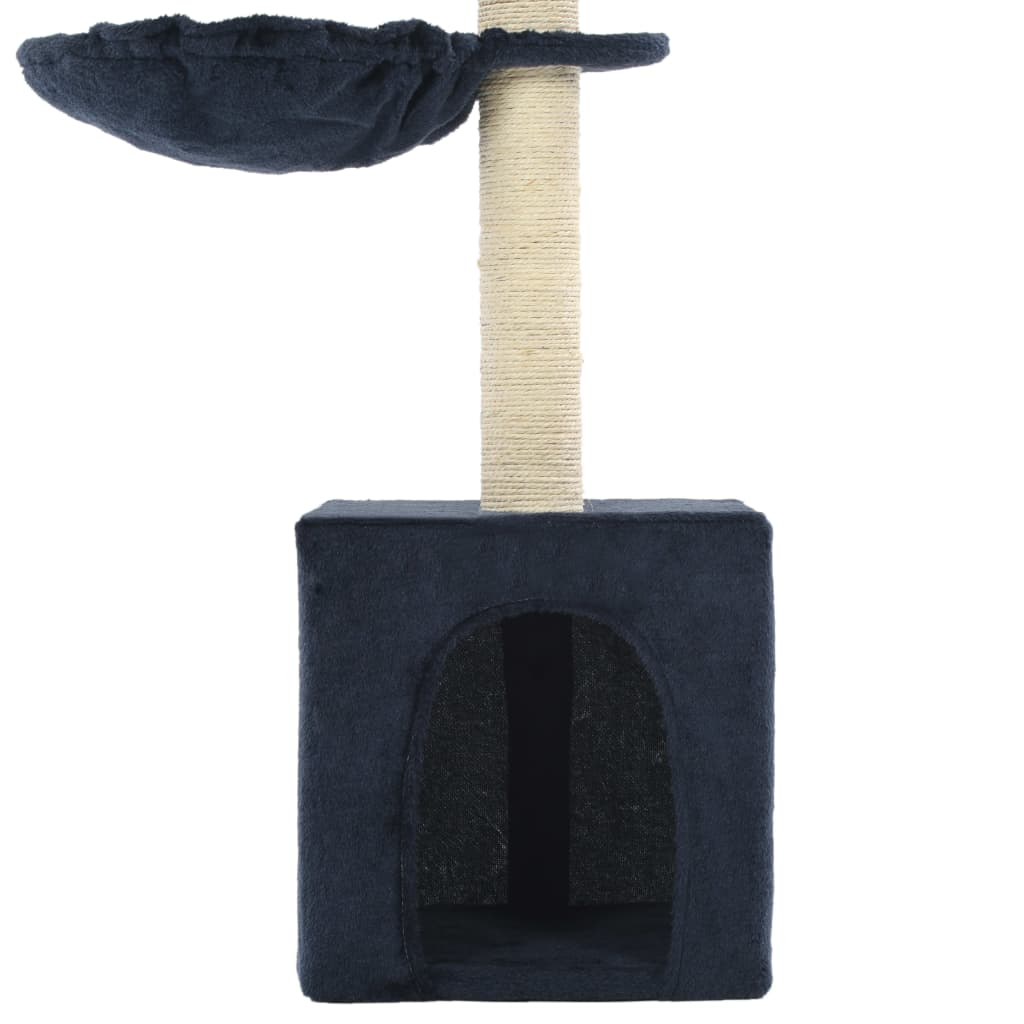 vidaXL Cat Tree with Sisal Scratching Posts 105 cm Blue