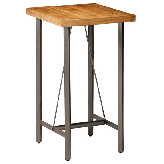 Table | Natural Wood, Grey | Solid reclaimed teak, Powder-coated steel
