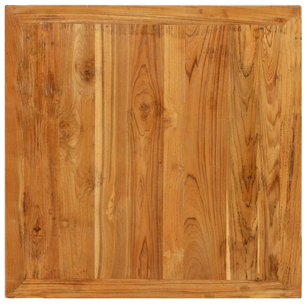 Table | Natural Wood, Grey | Solid reclaimed teak, Powder-coated steel