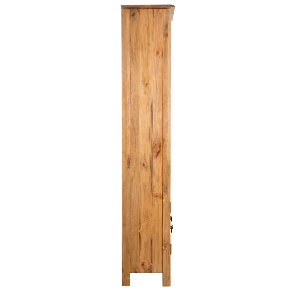 246036 vidaXL Freestanding Bathroom Cabinet Solid Pinewood 48x32x170 cm
