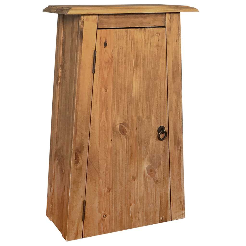 246039 vidaXL Bathroom Wall Cabinet Solid Pinewood 42x23x70 cm