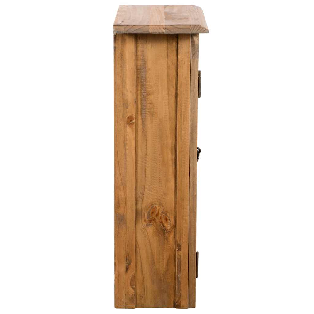 246039 vidaXL Bathroom Wall Cabinet Solid Pinewood 42x23x70 cm