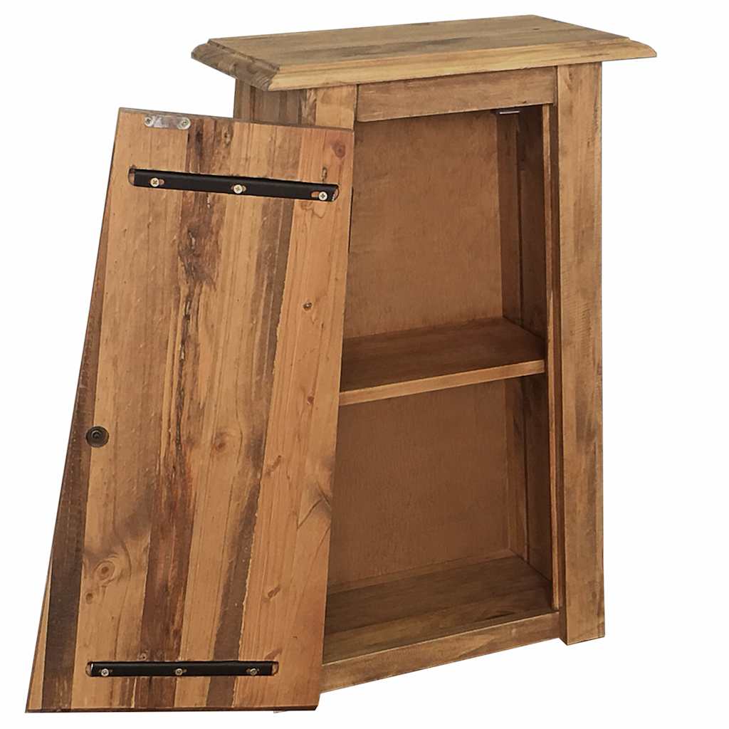 246039 vidaXL Bathroom Wall Cabinet Solid Pinewood 42x23x70 cm