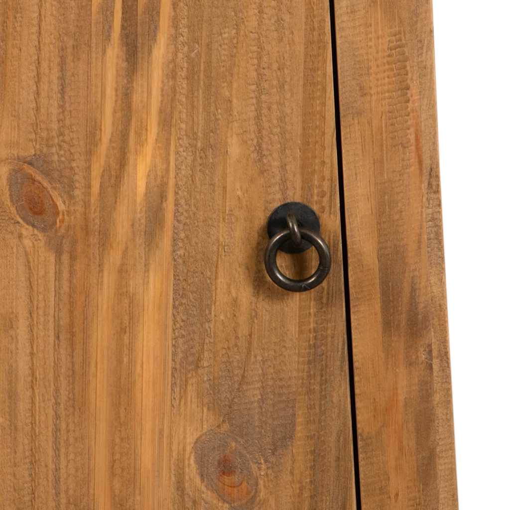 246039 vidaXL Bathroom Wall Cabinet Solid Pinewood 42x23x70 cm