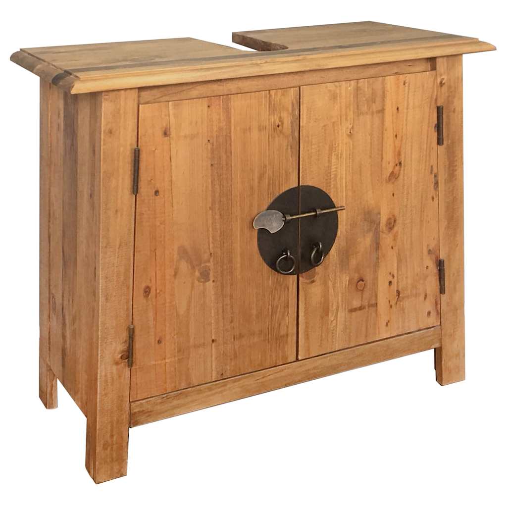 246040 vidaXL Bathroom Furniture Set Solid Pinewood