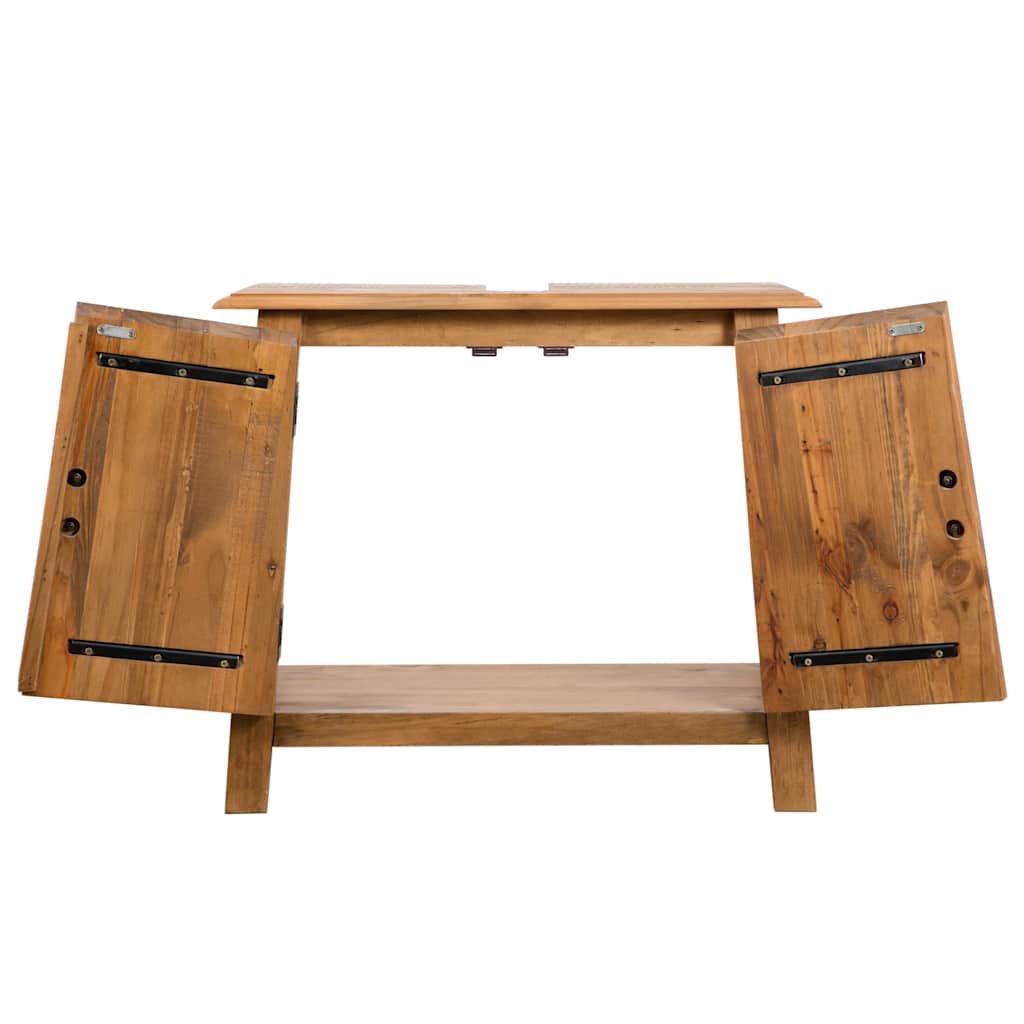 246040 vidaXL Bathroom Furniture Set Solid Pinewood