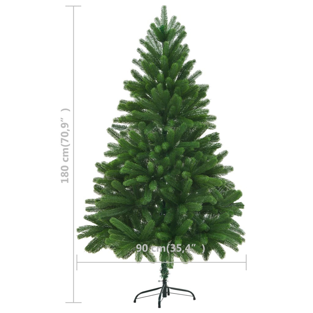 vidaXL Faux Christmas Tree Lifelike Needles 180 cm Green