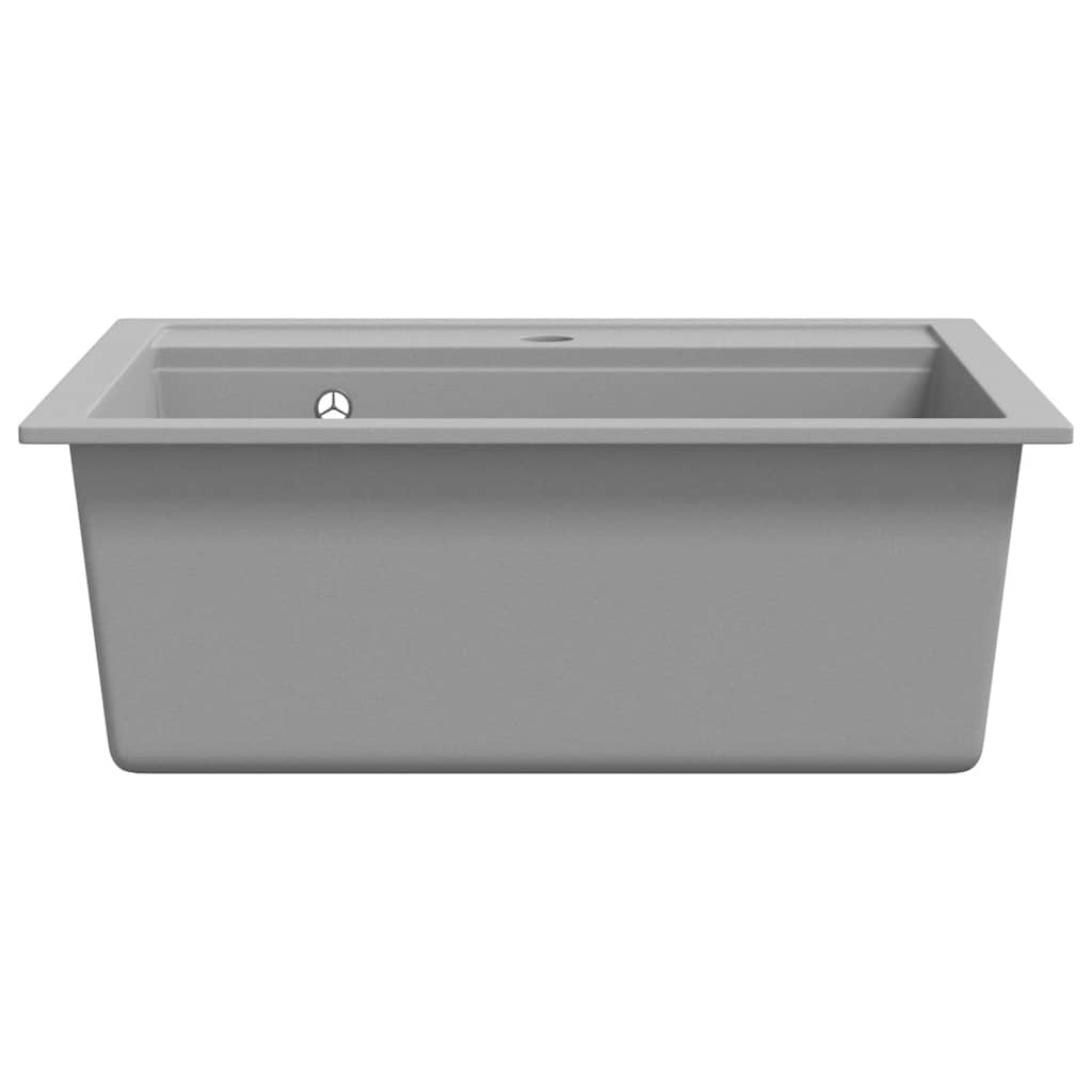 Granite Kitchen Sink Single Basin Grey