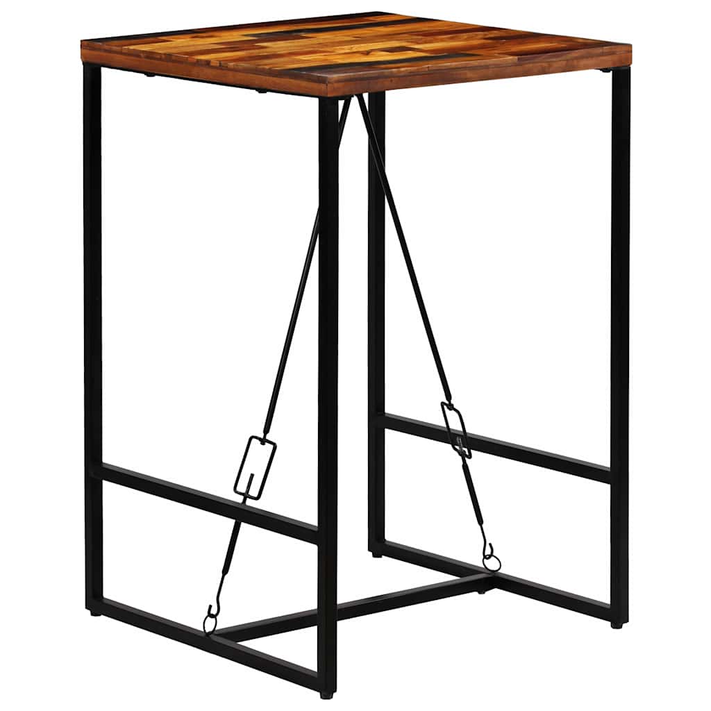 246288 vidaXL Bar Table Solid Reclaimed Wood 70x70x106 cm