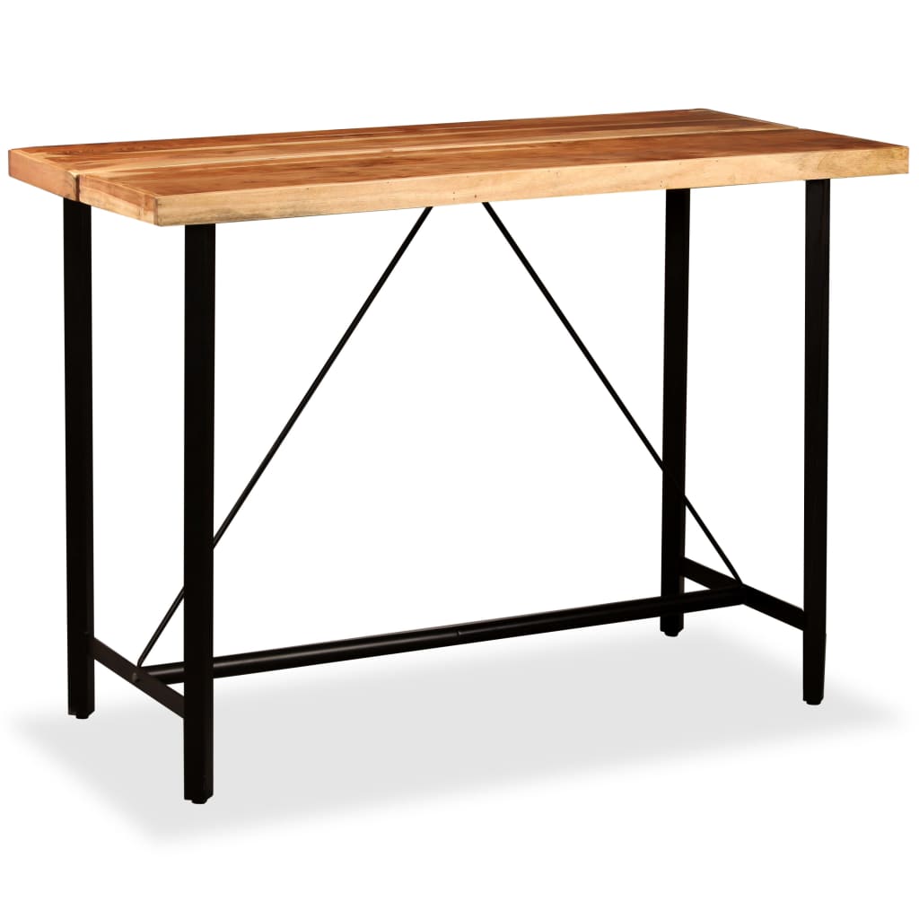 Bar Set 7 Pieces Solid Acacia and Reclaimed Wood