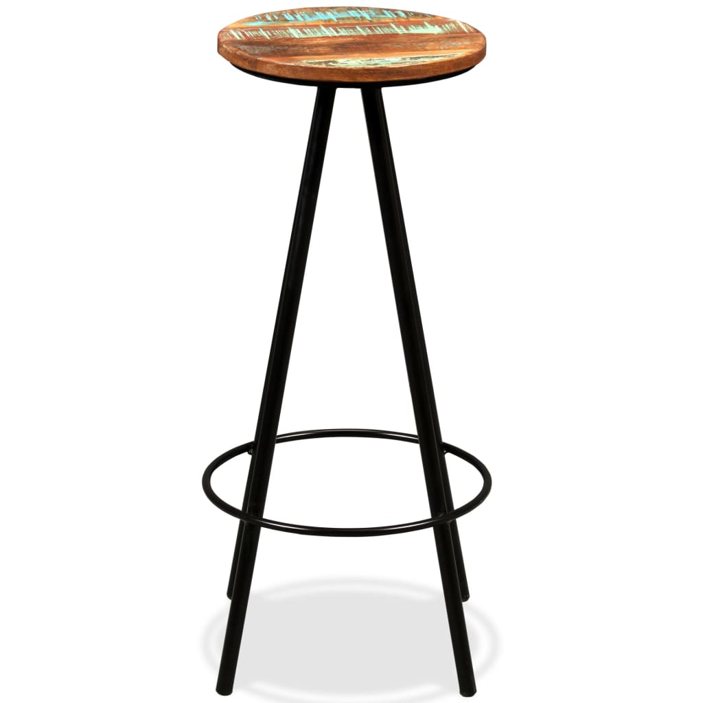 Bar Set 3 Pieces Solid Reclaimed Wood