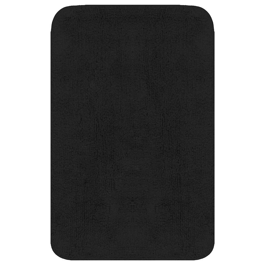 Bathroom Mat Set 2 Pieces Fabric Anthracite