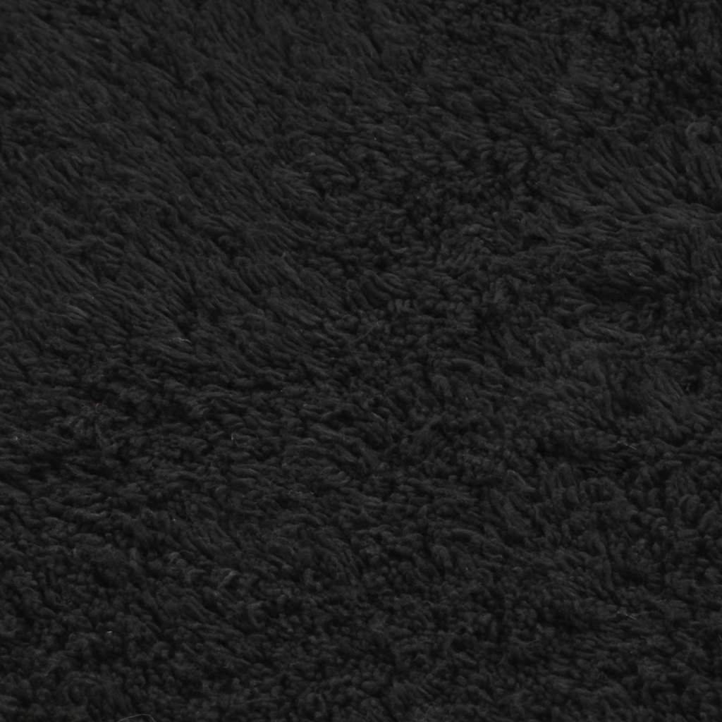 Bathroom Mat Set 2 Pieces Fabric Anthracite