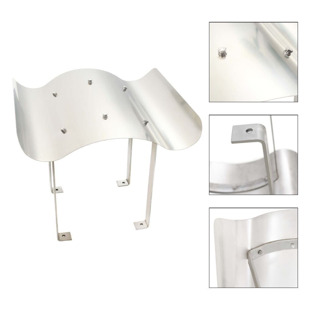 Chimney Cowl 60x60x38 cm Stainless Steel