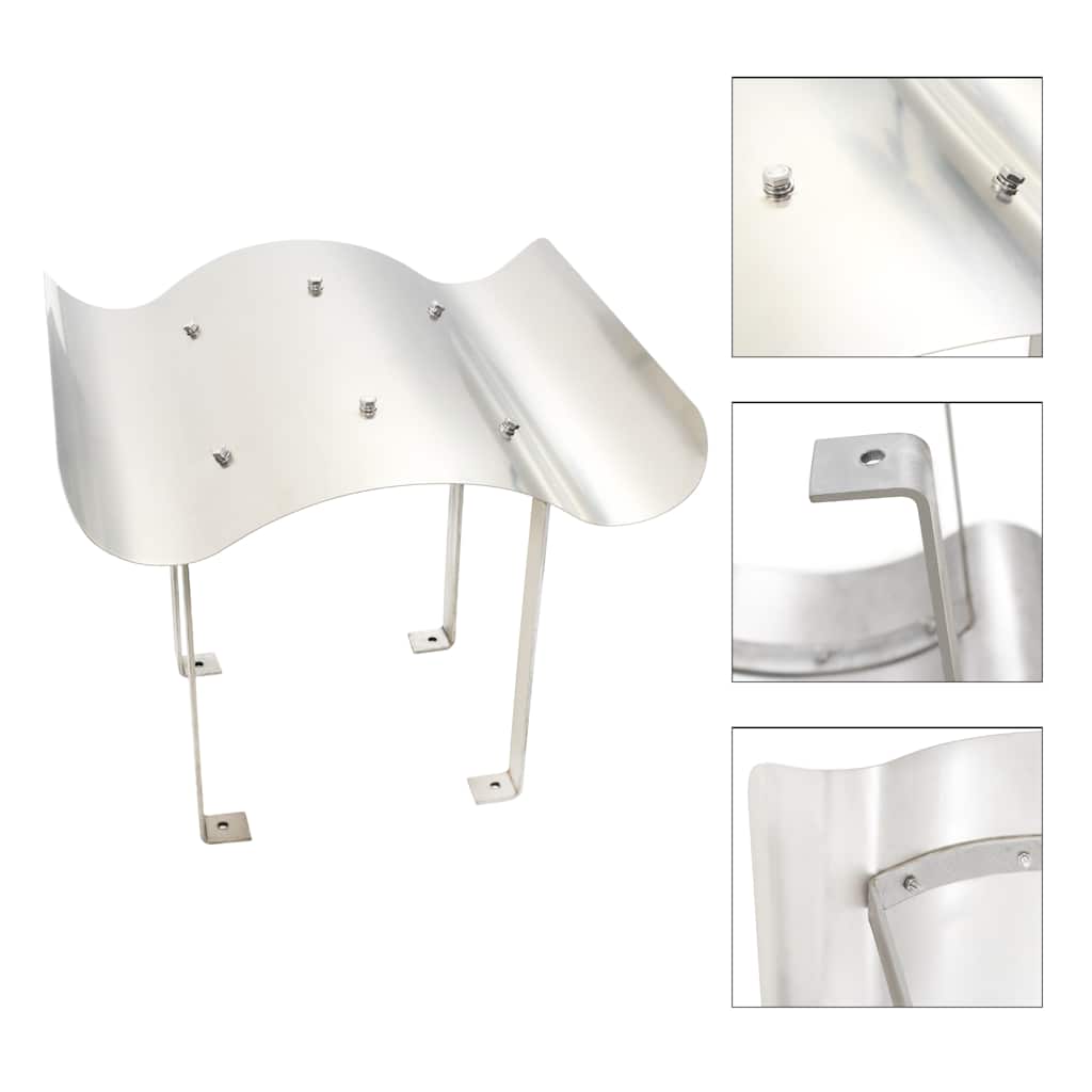 Chimney Cowl 70x70x37 cm Stainless Steel