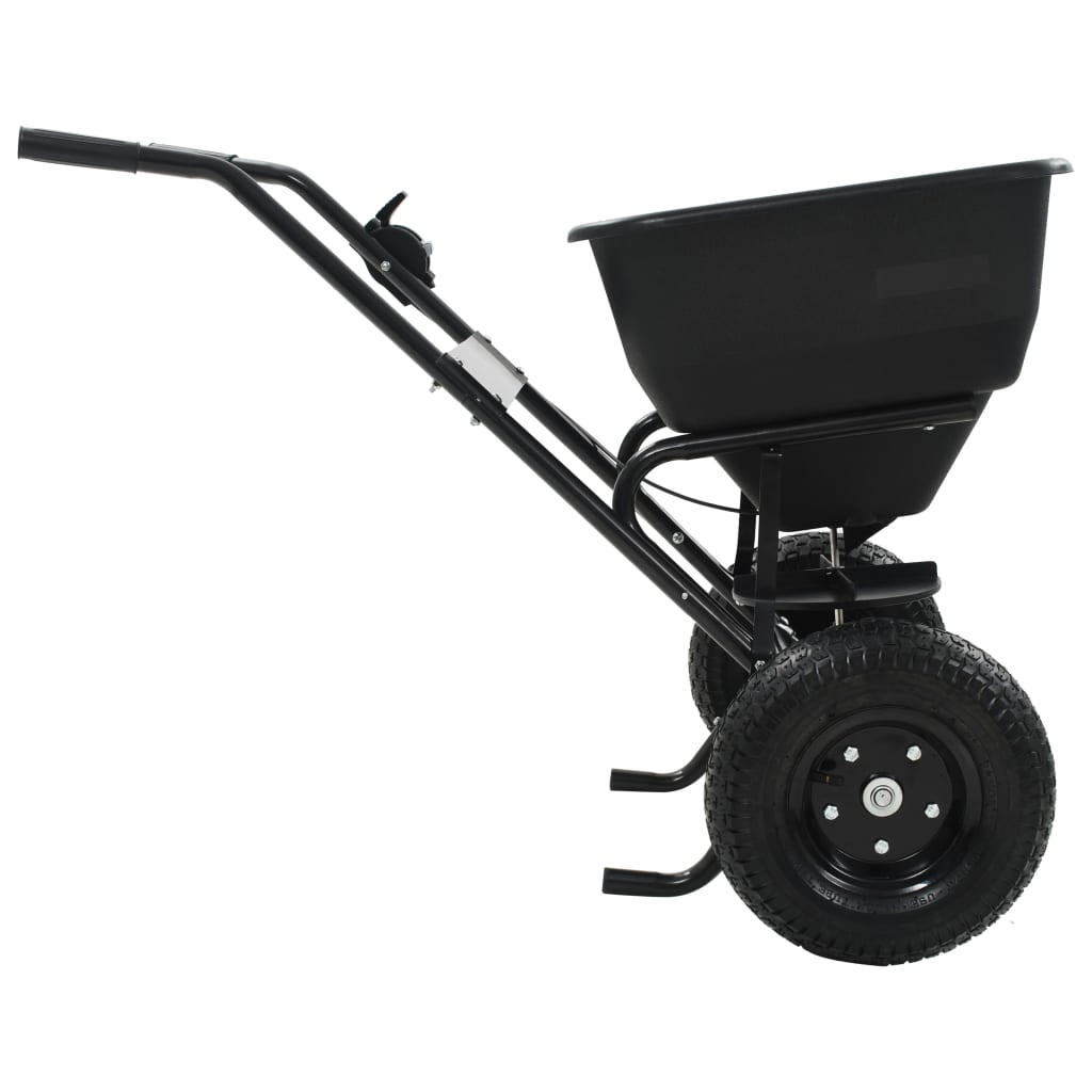 Walk Behind Salt Spreader PVC and Steel 106x73x76 cm 45 L