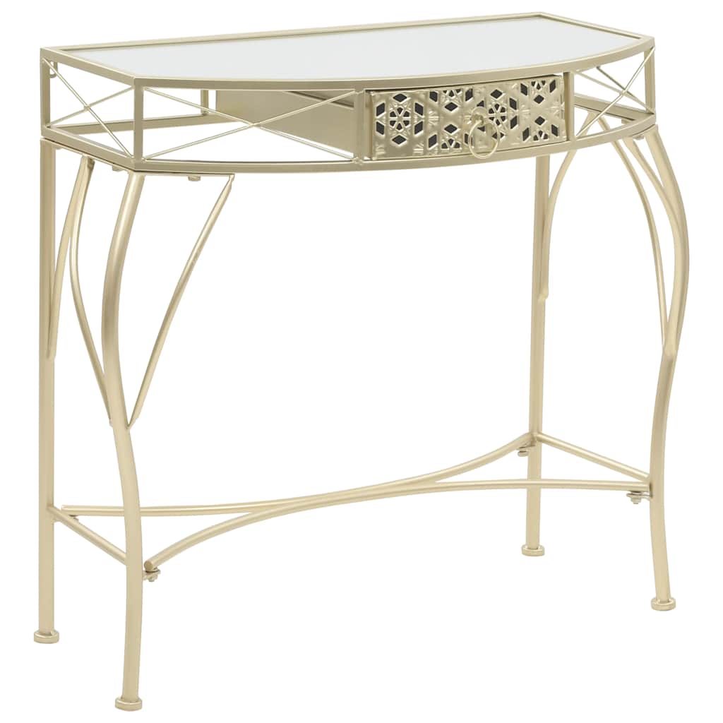 245936 vidaXL Side Table French Style Metal 82x39x76 cm Gold
