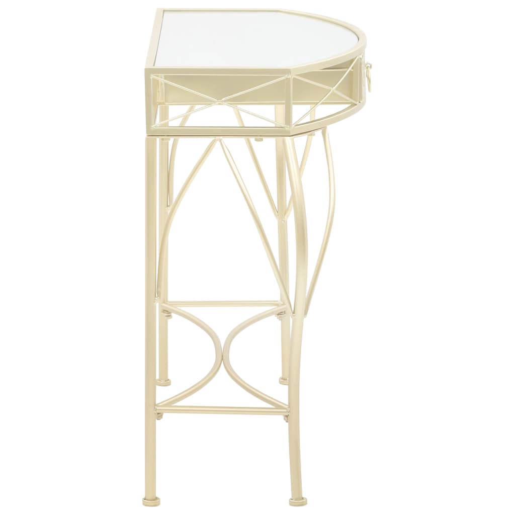 245936 vidaXL Side Table French Style Metal 82x39x76 cm Gold