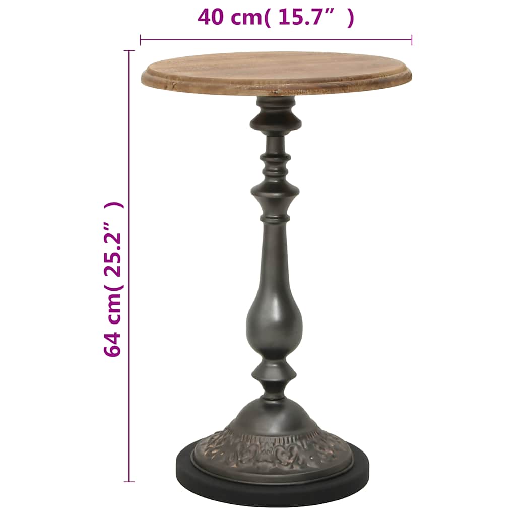 246125 vidaXL End Table Solid Fir Wood 40x64 cm Brown