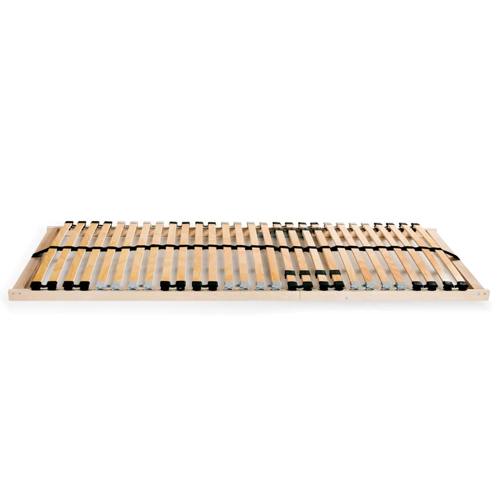 Slatted Bed Base without Mattress with 28 Slats 7 Zones 70x200 cm