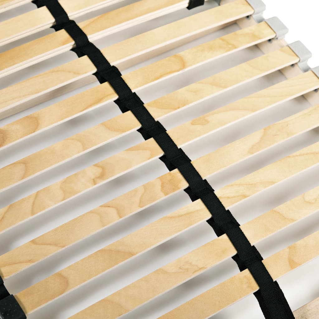 Slatted Bed Base without Mattress with 28 Slats 7 Zones 80x200 cm