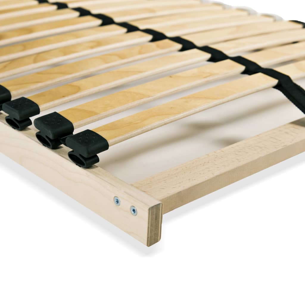 Slatted Bed Base without Mattress with 28 Slats 7 Zones 80x200 cm