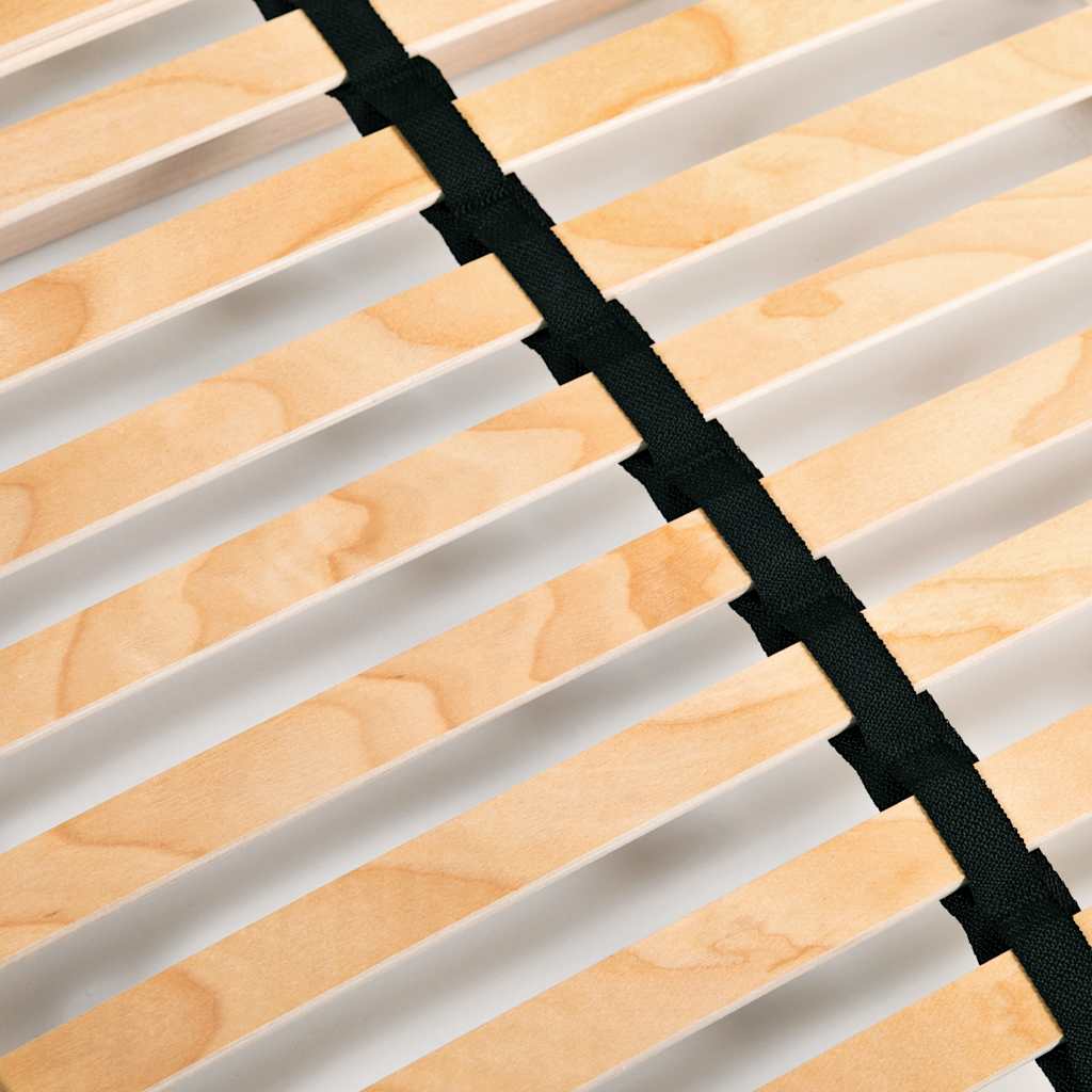 Slatted Bed Base without Mattress with 28 Slats 7 Zones 100x200 cm
