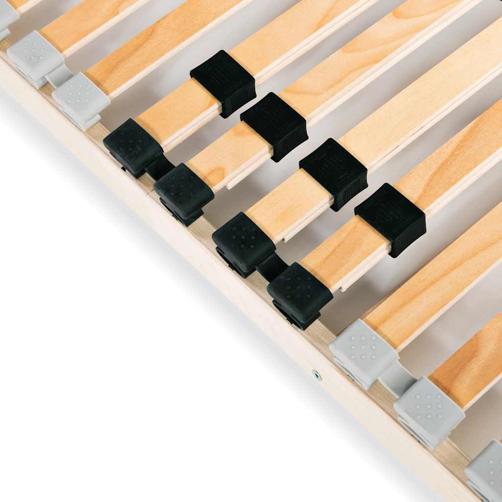 Slatted Bed Base without Mattress with 28 Slats 7 Zones 100x200 cm