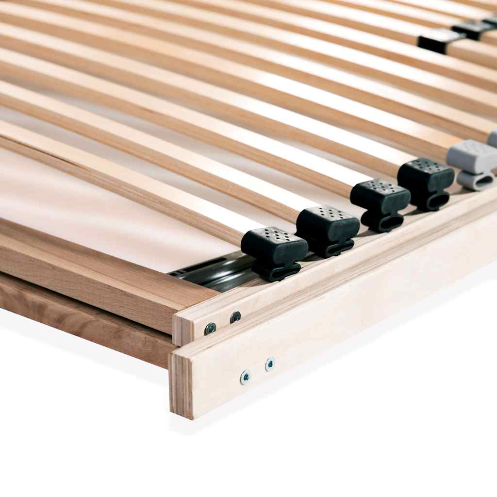 Slatted Bed Base without Mattress with 28 Slats 7 Zones 80x200 cm