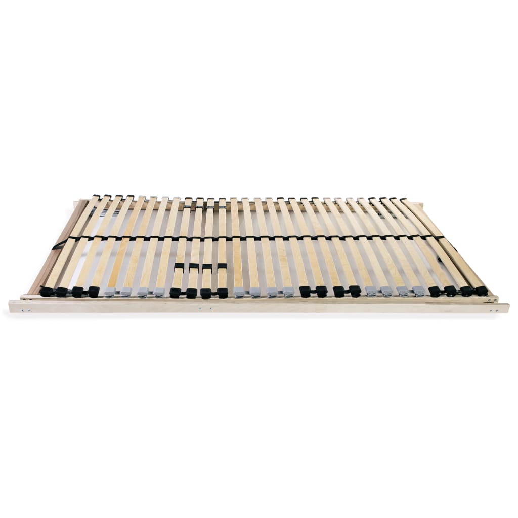 Slatted Bed Base without Mattress with 28 Slats 7 Zones 90x200 cm