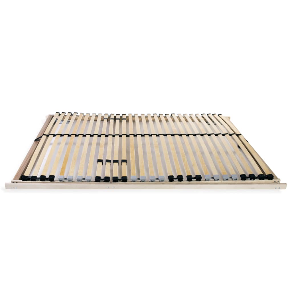 vidaXL Slatted Bed Base without Mattress with 28 Slats 7 Zones 140x200 cm