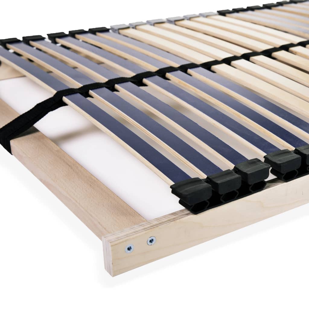 Slatted Bed Base without Mattress with 42 Slats 7 Zones 70x200 cm