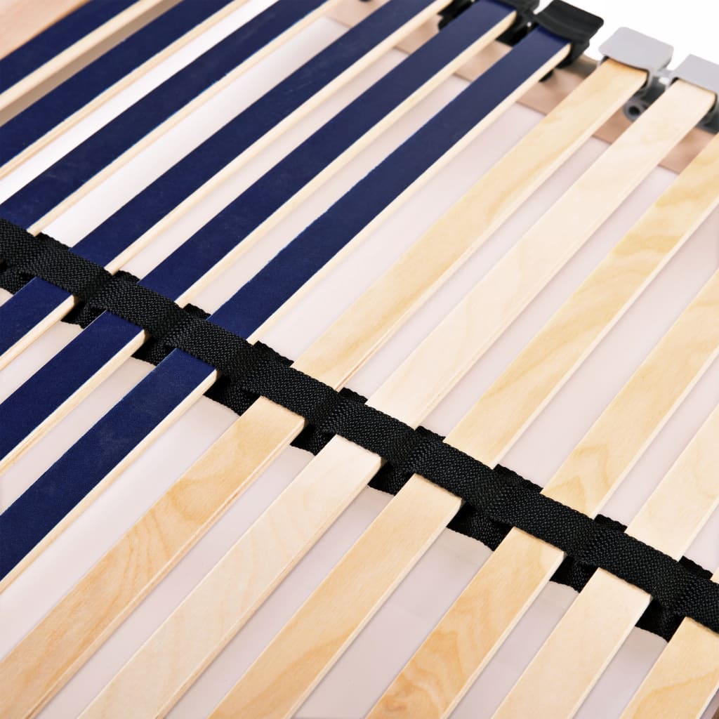 Slatted Bed Base without Mattress with 42 Slats 7 Zones 70x200 cm