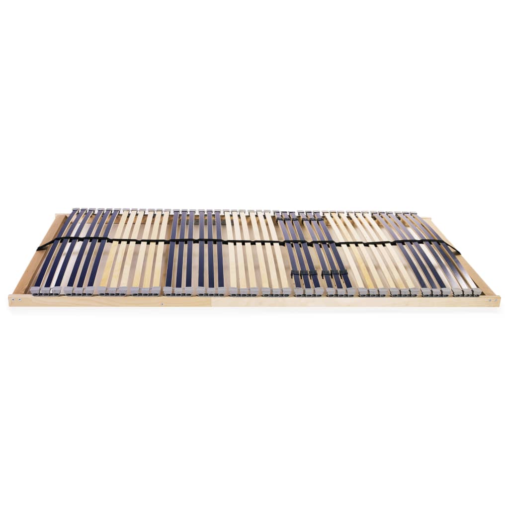 vidaXL Slatted Bed Base without Mattress with 42 Slats 7 Zones 120x200 cm