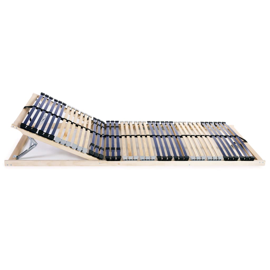 vidaXL Slatted Bed Base without Mattress with 42 Slats 7 Zones 70x200 cm