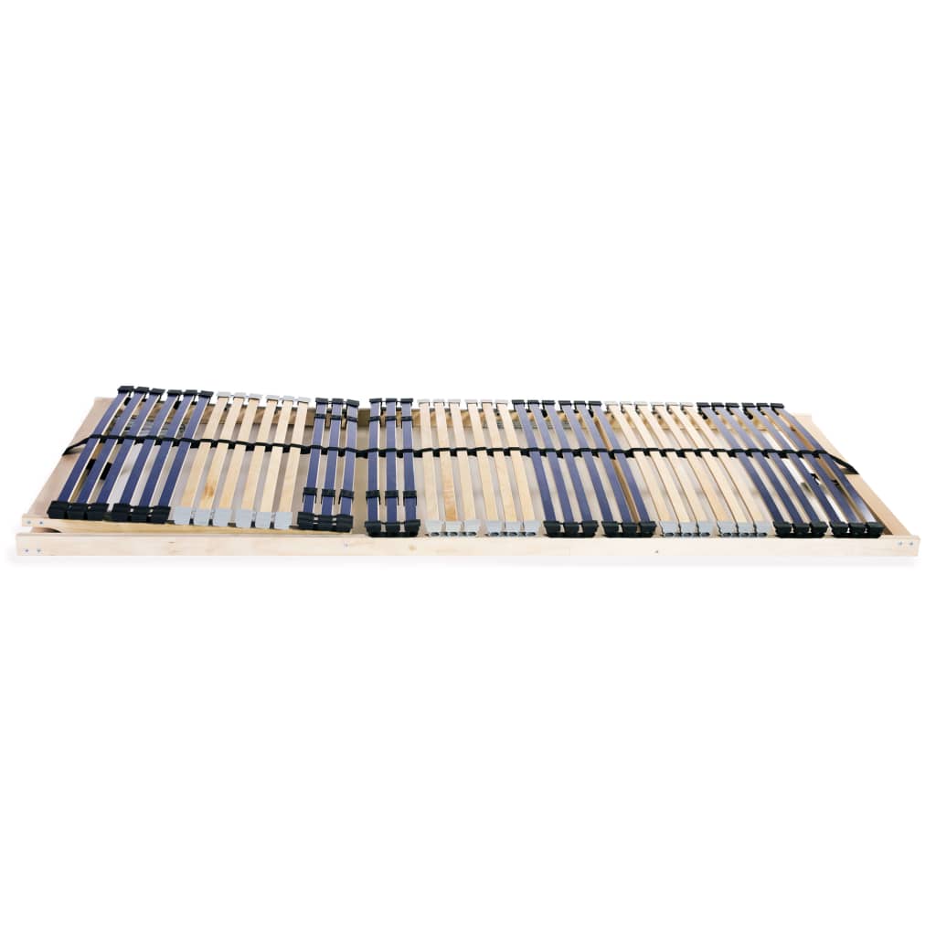 vidaXL Slatted Bed Base without Mattress with 42 Slats 7 Zones 70x200 cm