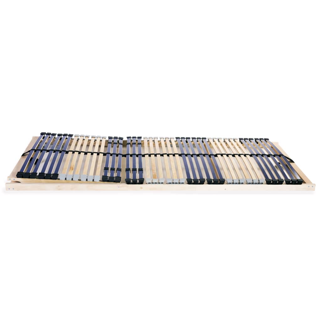 Slatted Bed Base without Mattress with 42 Slats 7 Zones 80x200 cm