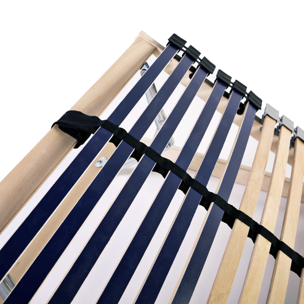 Slatted Bed Base without Mattress with 42 Slats 7 Zones 80x200 cm