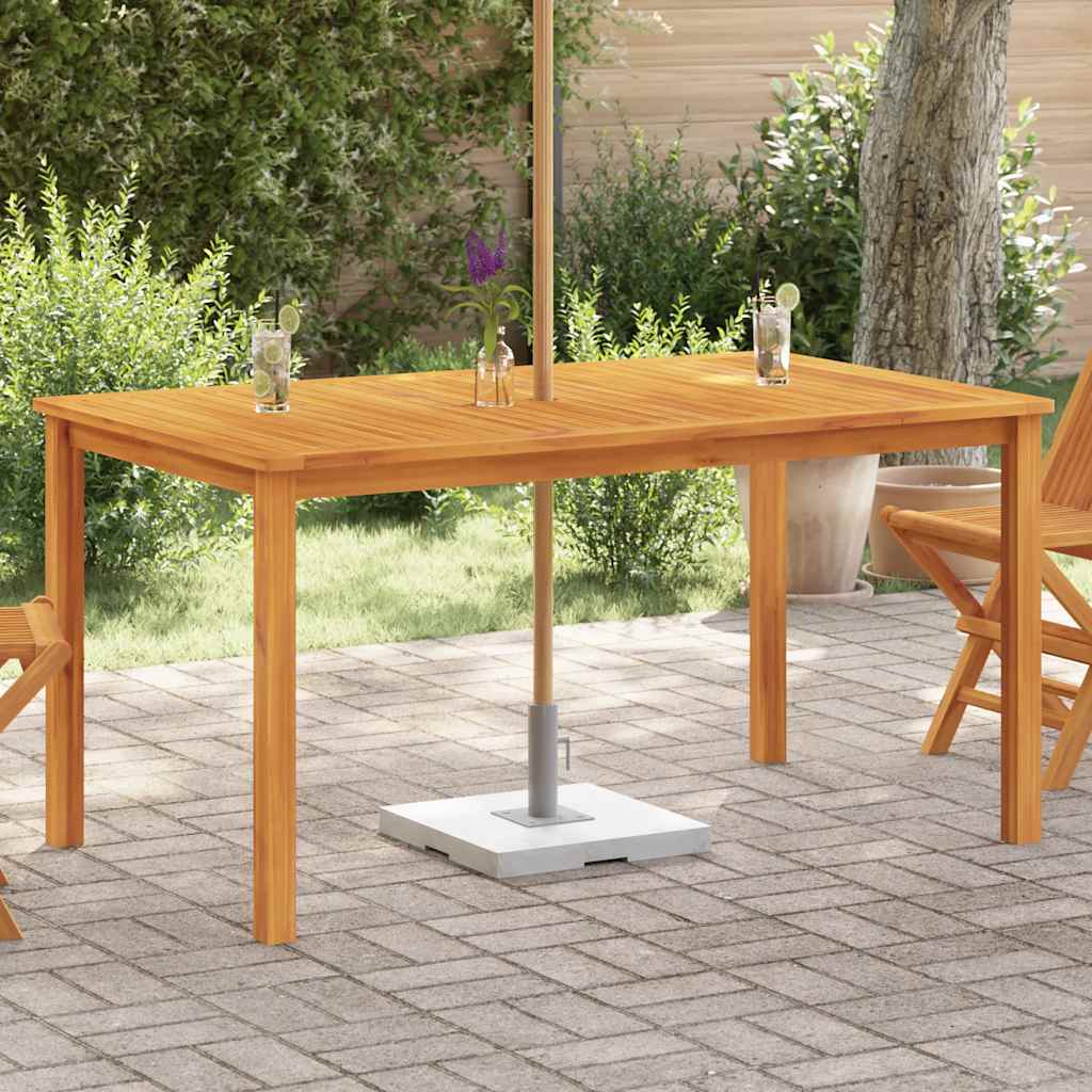 44105 vidaXL Garden Table 150x90x74 cm Solid Acacia Wood