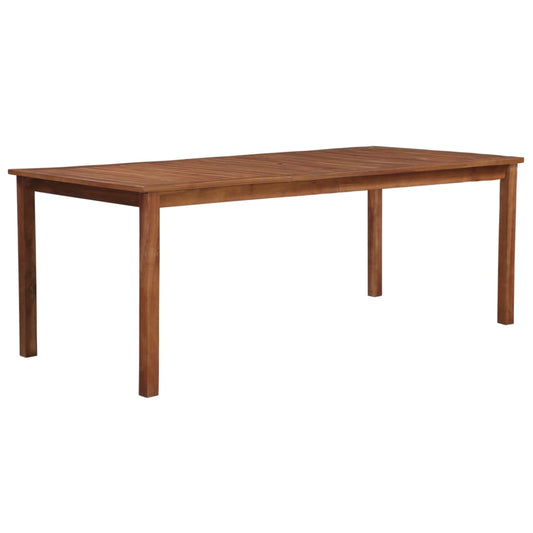 vidaXL Garden Table 200x100x74 cm Solid Acacia Wood