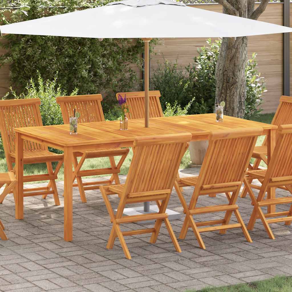 44106 vidaXL Garden Table 200x100x74 cm Solid Acacia Wood