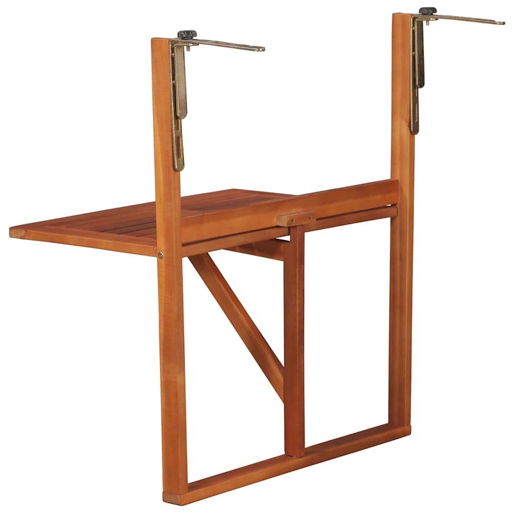 44118 vidaXL Hanging Balcony Table 64,5x44x80 cm Solid Acacia Wood