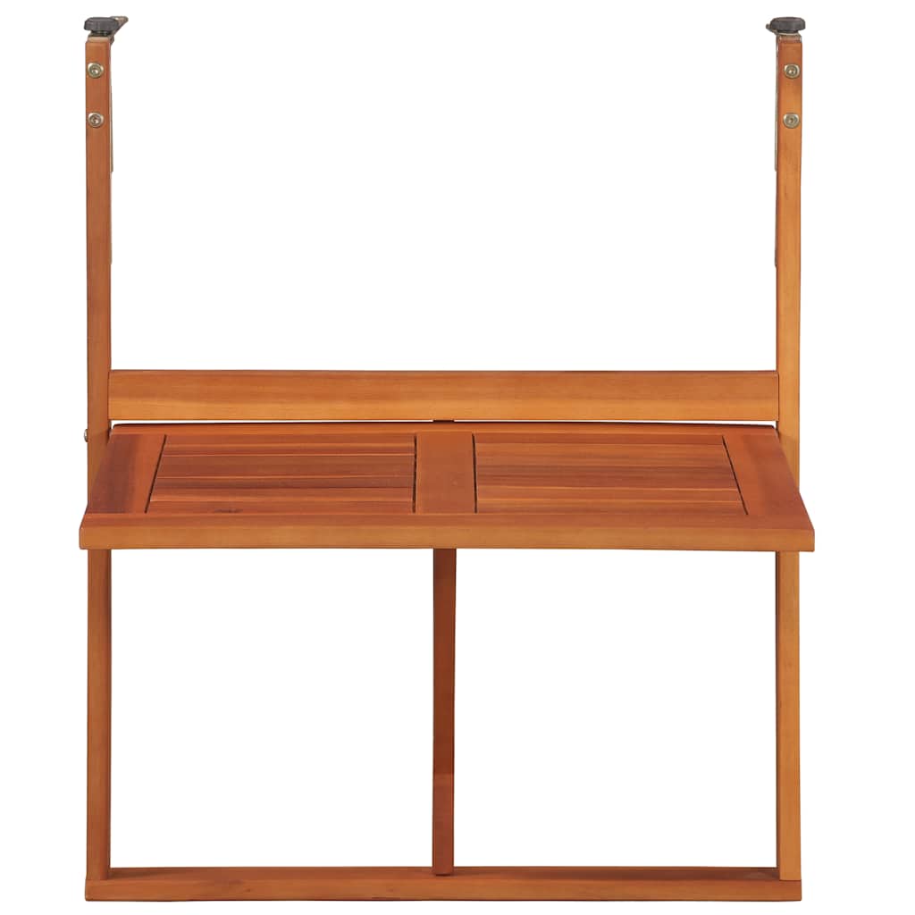 44118 vidaXL Hanging Balcony Table 64,5x44x80 cm Solid Acacia Wood