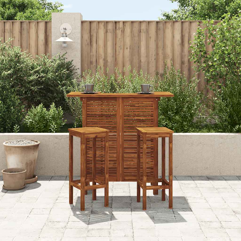 44007 vidaXL Bar Table 110x50x105 cm Solid Acacia Wood