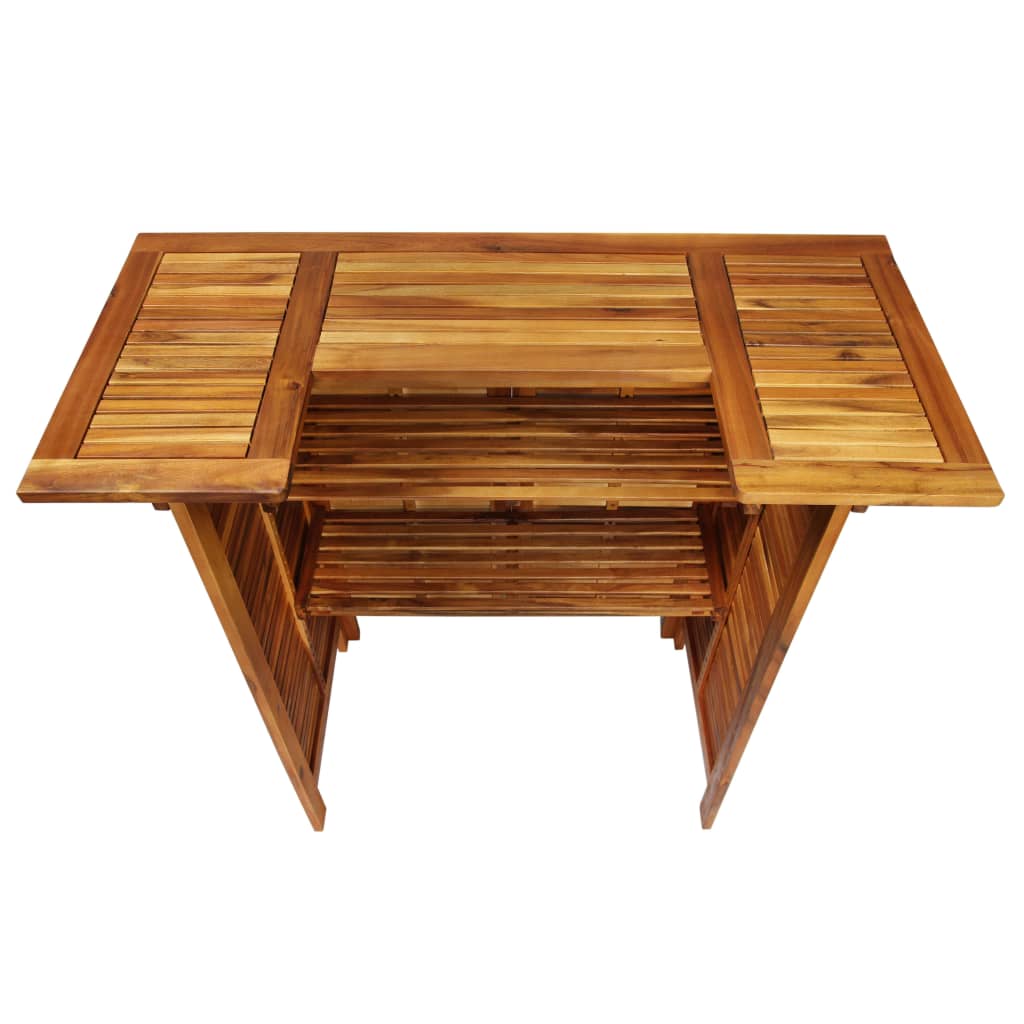 vidaXL Bar Table 110x50x105 cm Solid Acacia Wood